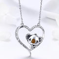 Boxed Solid 925 Sterling Silver Big Head Baby Koala Earrings & Necklace Set - Brilliant Co