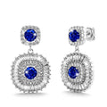 Rosie Bloom Earrings in Sapphire - Brilliant Co