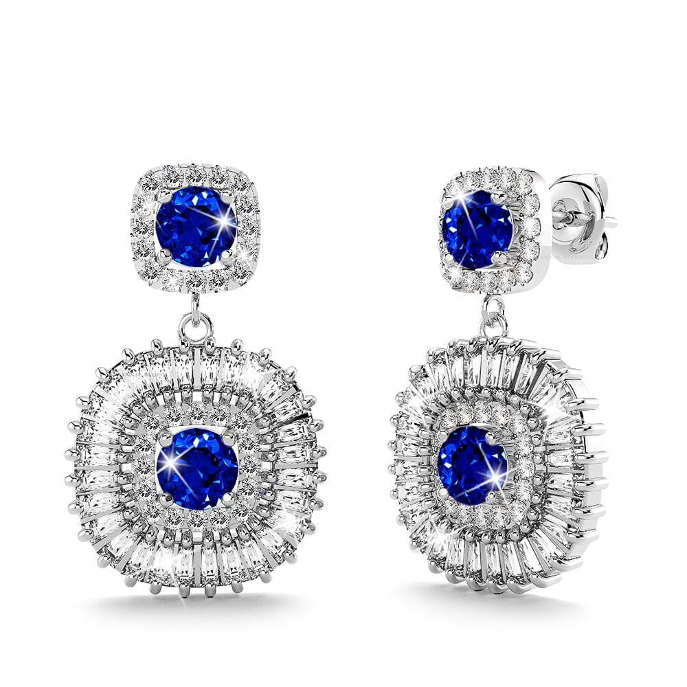 Rosie Bloom Earrings in Sapphire - Brilliant Co