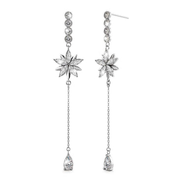 Ida Bloom Earrings Clear - Brilliant Co
