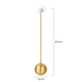 Golden Ball Earrings - Brilliant Co