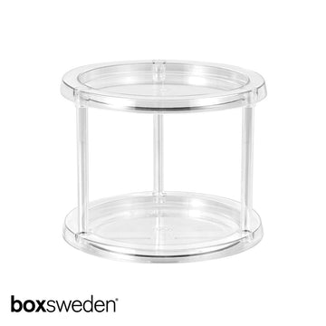 Boxweden CRYSTAL 2 TIER TURNTABLE ORGANISER