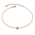 Crystal Cocos Anklet Rose Gold - Brilliant Co