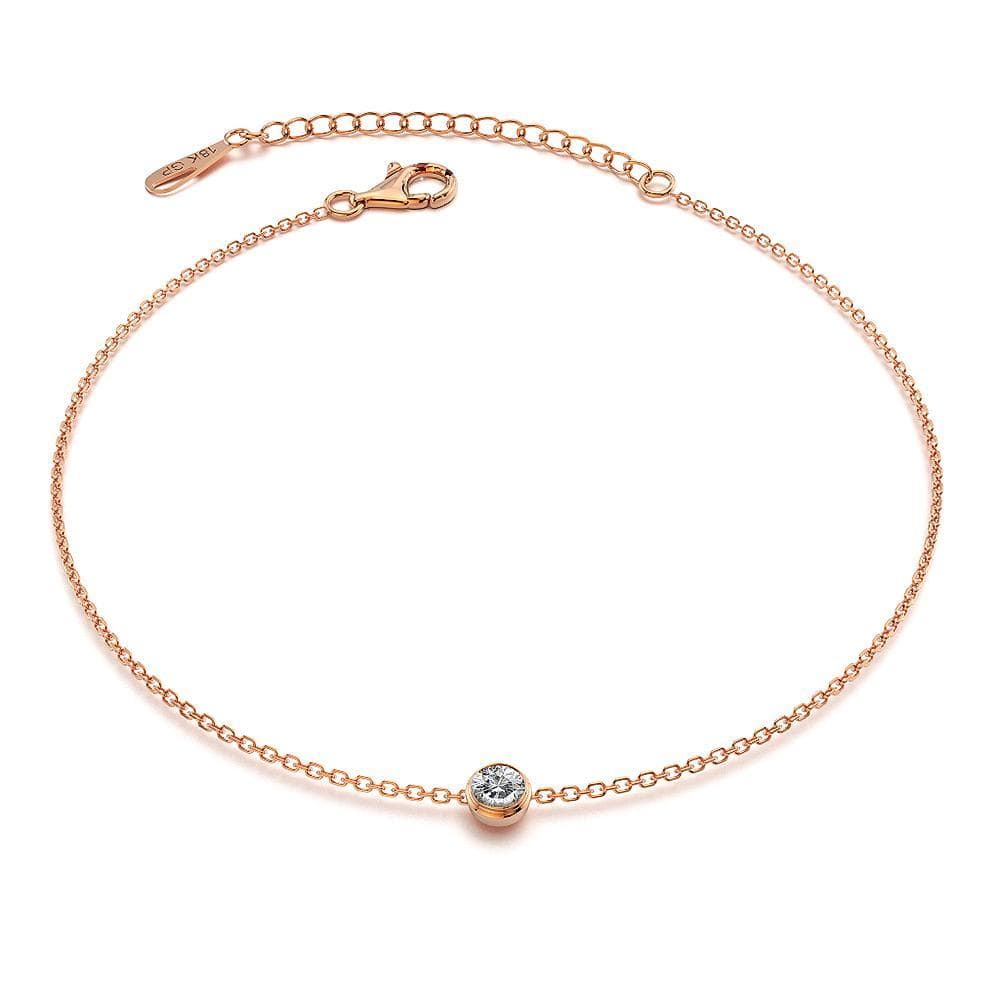 Crystal Cocos Anklet Rose Gold - Brilliant Co