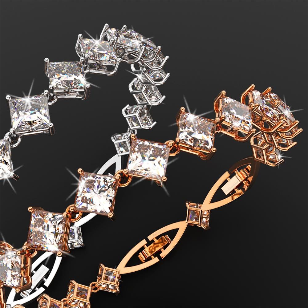 Falling Star Sparkling Zirconia Bracelet