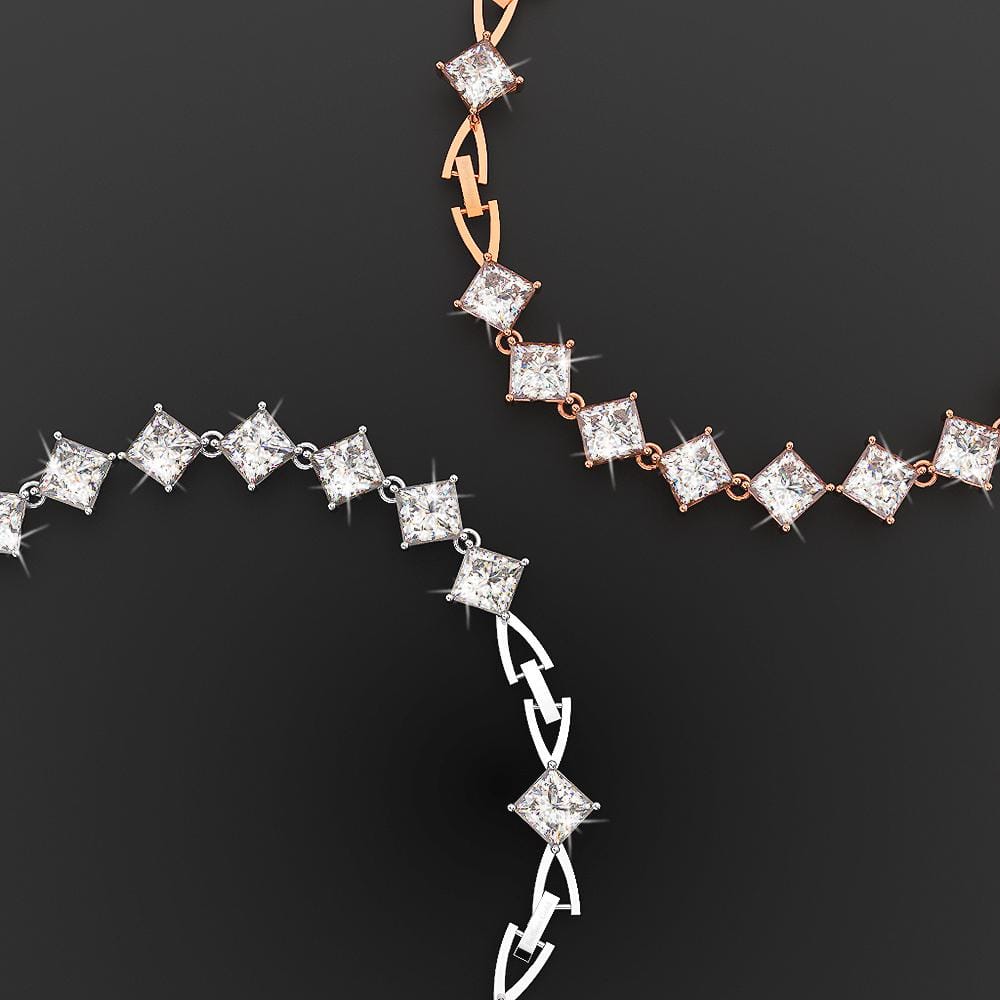 Falling Star Sparkling Zirconia Bracelet