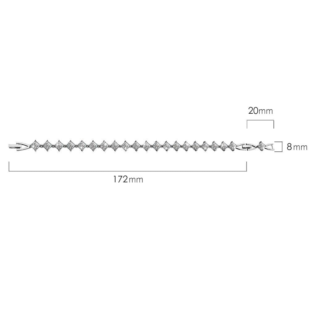 Falling Star Sparkling Zirconia Bracelet