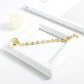 Diamond cut Belcher Chain T-lock Toggle Bracelet in Gold Layered Steel Jewellery