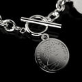 Aussie Coin White Gold Layered Bracelet