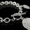 Aussie Coin White Gold Layered Bracelet