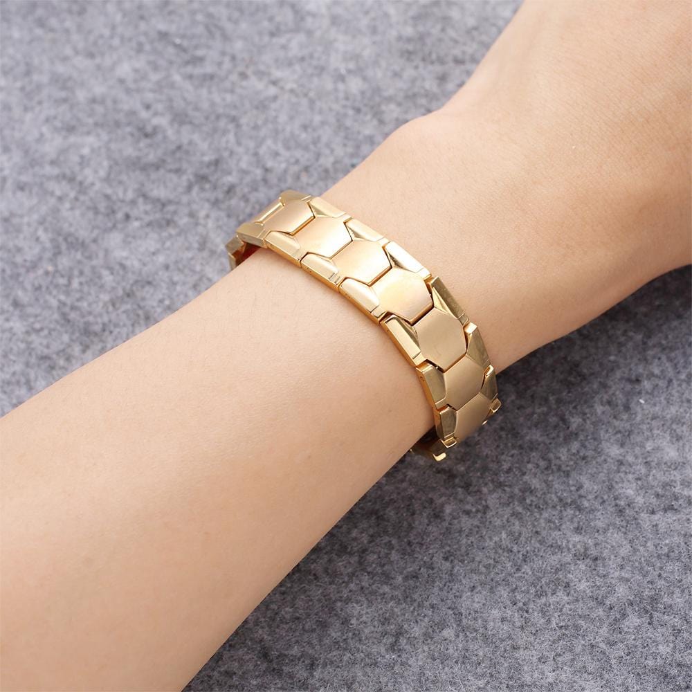 Watch Band Chunky Stack Gold Layered Bracelet