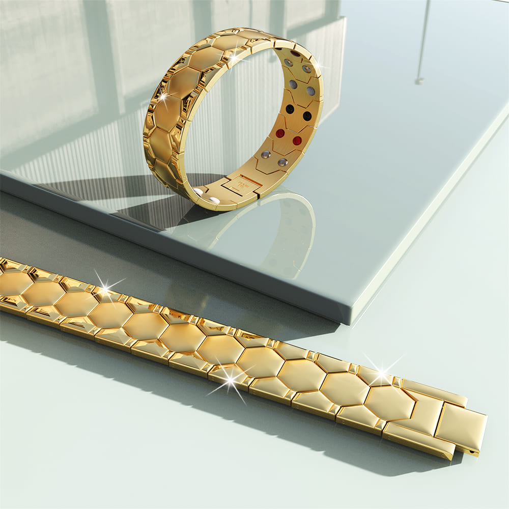 Watch Band Chunky Stack Gold Layered Bracelet