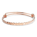Alyana Braided Adjustable Bangle Rose Gold