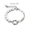 Tahlia Silver Freshwater Baroque Pearls Bracelet