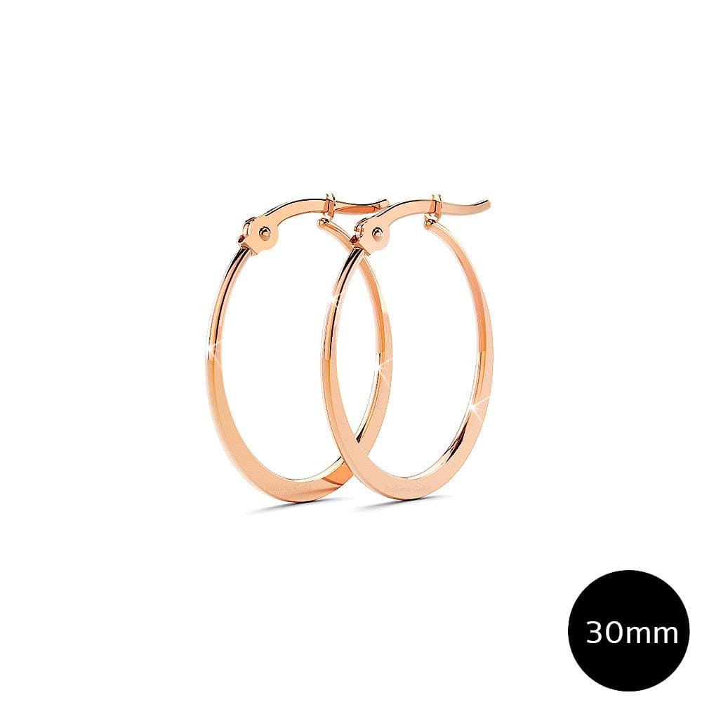Sexy Oval Hoop Earrings 30mm - Brilliant Co