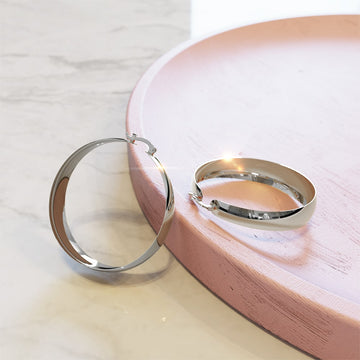 Annie Graduated Hoop Earrings 50mm