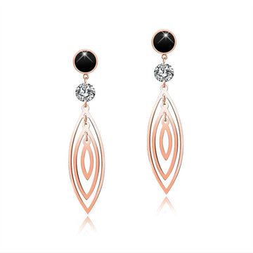 Geometric Marquise Dangle Earrings