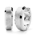 Glitter Textured Huggie Earrings 4mm - Brilliant Co