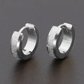 Glitter Textured Huggie Earrings 4mm - Brilliant Co