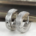 Glitter Textured Huggie Earrings 4mm - Brilliant Co
