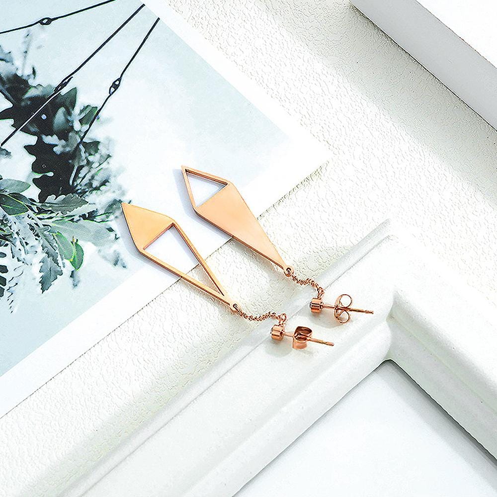 Bullion Gold Zircon Mismatch Earrings