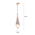 Bullion Gold Zircon Mismatch Earrings