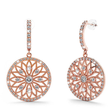 Flower of Life Intricate Dangle Earrings