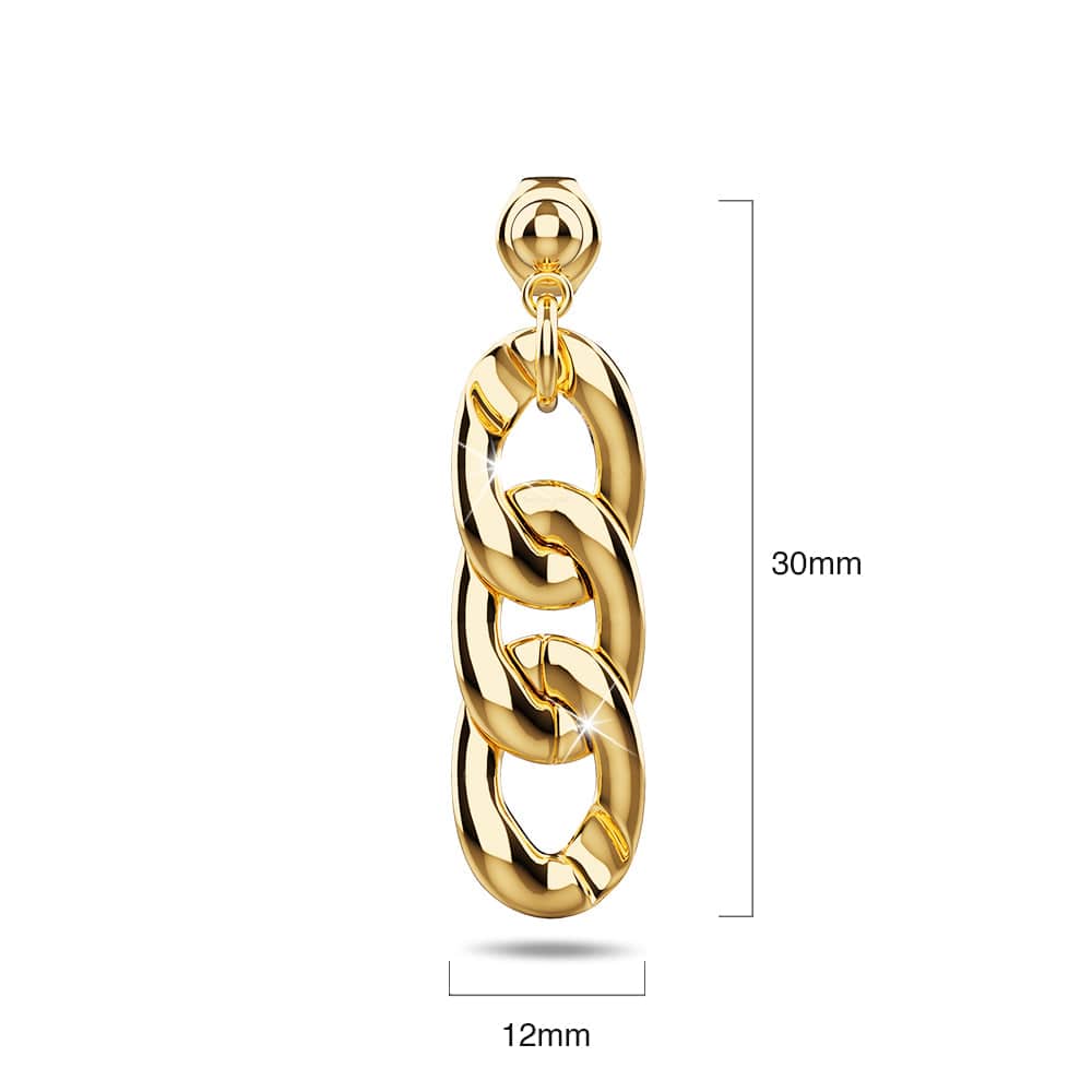 Alti Dangle Gold Layered Earrings - Brilliant Co