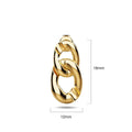 Inscript Link Gold Layered Earrings - Brilliant Co