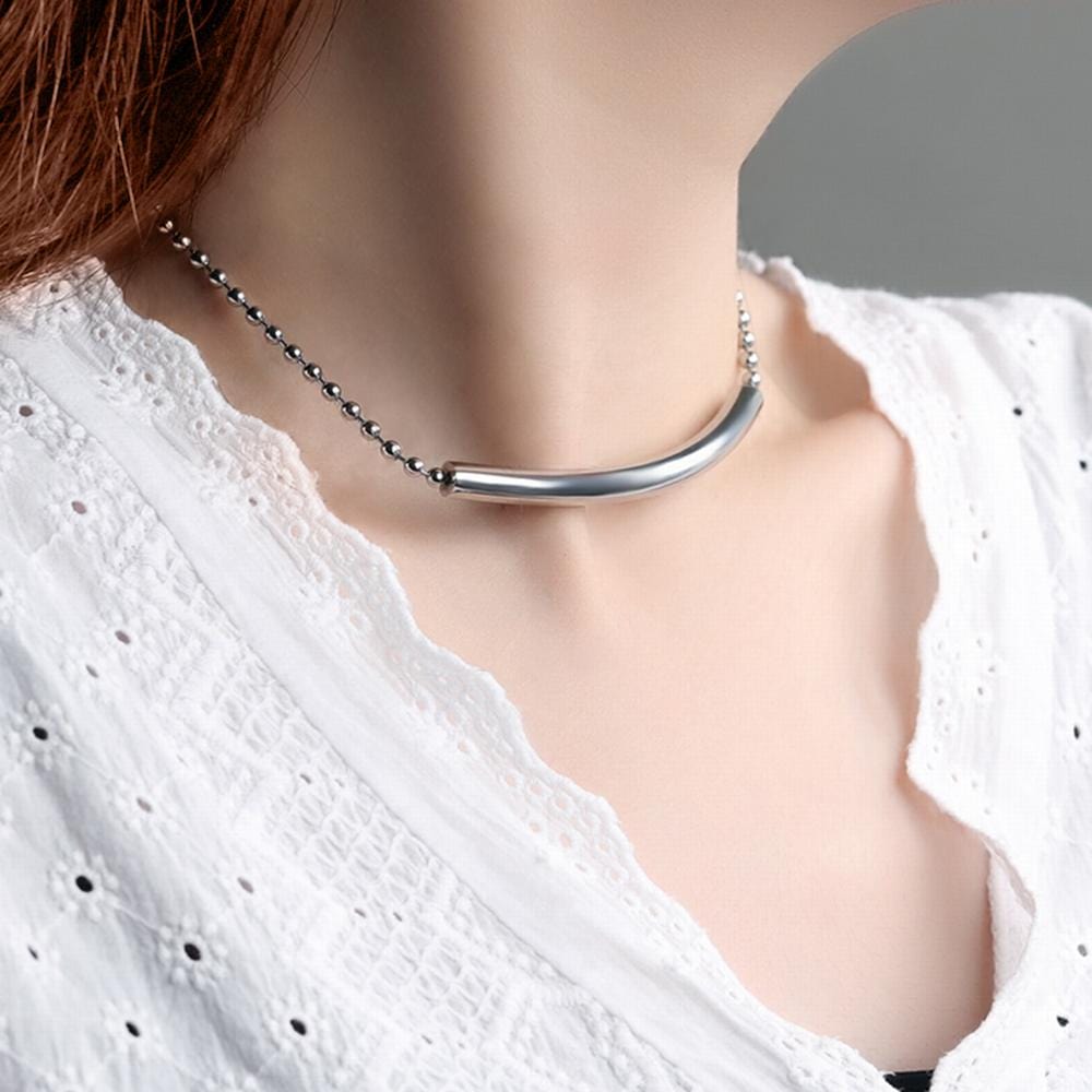 Haefa Choker Necklace White Gold - Brilliant Co