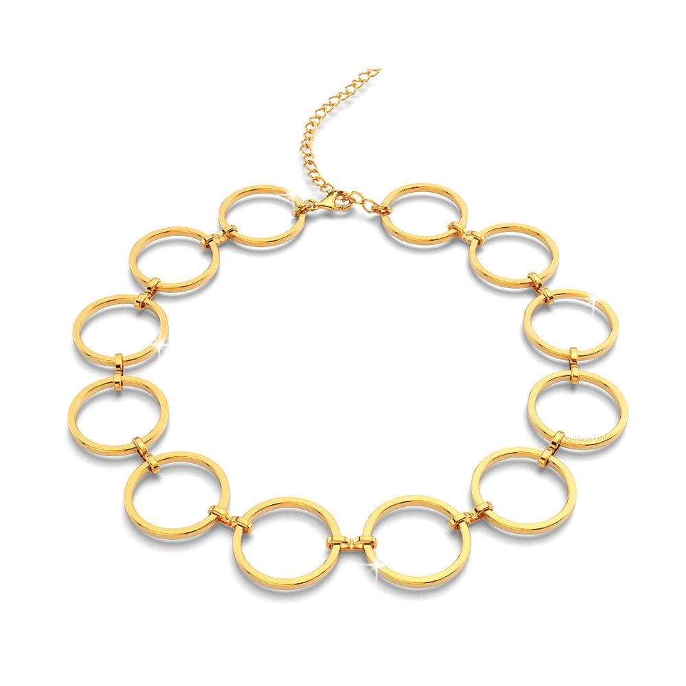 Open Circle Choker Necklace - Brilliant Co