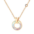 Pearl Oysters Golden Pendant Necklace in Rose Gold Layered Steel Jewellery