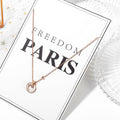 Pearl Oysters Golden Pendant Necklace in Rose Gold Layered Steel Jewellery
