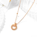 Pearl Oysters Golden Pendant Necklace in Rose Gold Layered Steel Jewellery