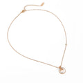 Pearl Oysters Golden Pendant Necklace in Rose Gold Layered Steel Jewellery