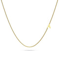 Bold Alphabet Letter Initial Charm Necklace in Gold Tone - 2