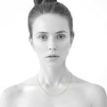 Bold Alphabet Letter Initial Charm Necklace in Gold Tone - 37