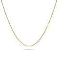 Bold Alphabet Letter Initial Charm Necklace in Gold Tone - 38