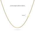 Bold Alphabet Letter Initial Charm Necklace in Gold Tone - 40