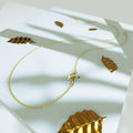 Bold Alphabet Letter Initial Charm Necklace in Gold Tone - 43