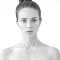 Bold Alphabet Letter Initial Charm Necklace in Gold Tone - 73