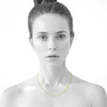Bold Alphabet Letter Initial Charm Necklace in Gold Tone - 81