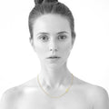 Bold Alphabet Letter Initial Charm Necklace in Gold Tone - 85