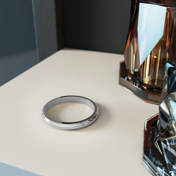 Camille Minimal Stacker Ring in Silver