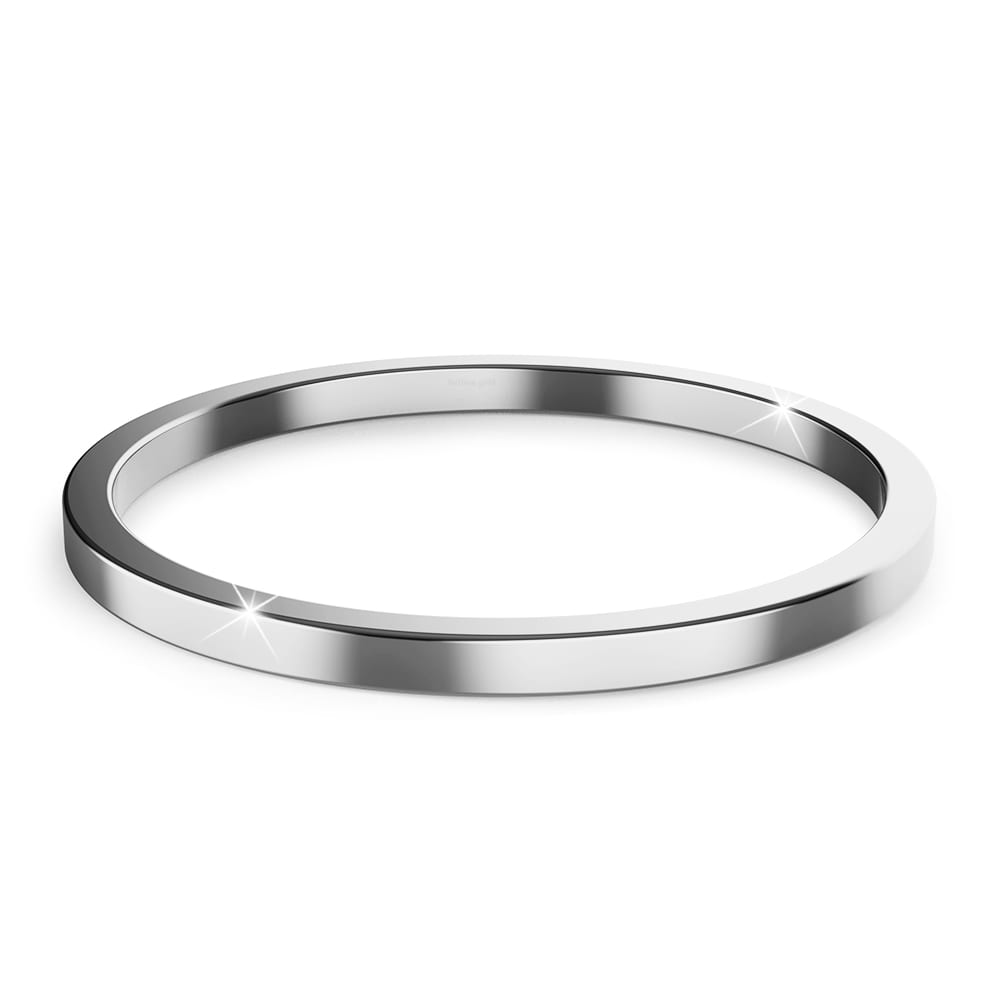 White Gold Simplicity Slim Ring