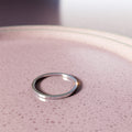 White Gold Simplicity Slim Ring