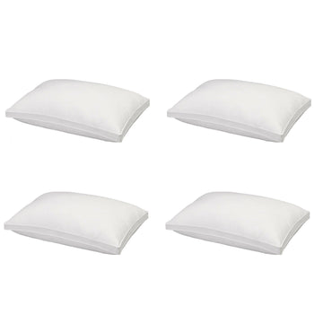 4 x Royal Comfort Luxury Bamboo Blend Gusset Pillows 4cm Gusset Support