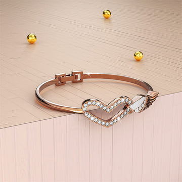 Romantic Wings Bangle Embellished with Swarovski® crystals