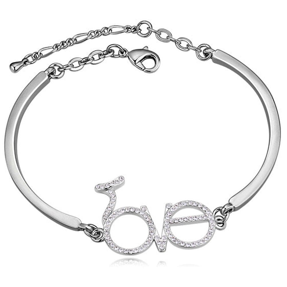 Krystal Couture Lucky In Swarovski crystals White Gold Bracelet