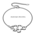 White Gold Intertwined Mickey Embellished with Swarovski® crystals